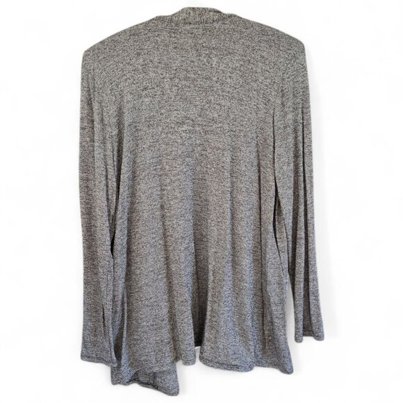 J.Jill Wearever Collection Medium  Womens Gray Tweed Pattern Knit Cardigan - Picture 3 of 5